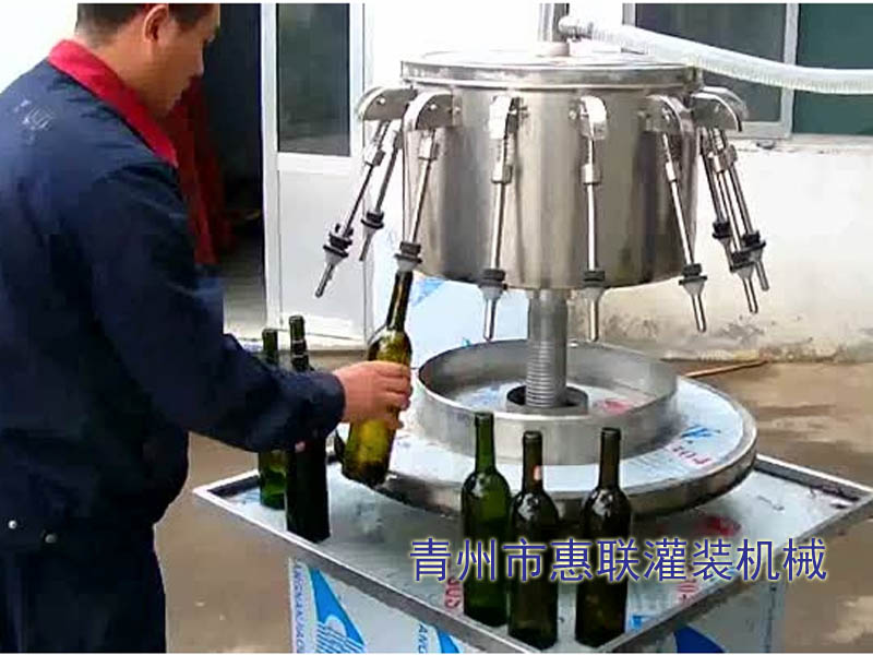 半自動虹吸式液體灌裝機